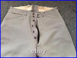 Original Wwii Us Army Officer Class A Pinks Trousers Breeches- Medium 34 Waist