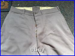Original Wwii Us Army Officer Class A Pinks Trousers Breeches- Medium 34 Waist