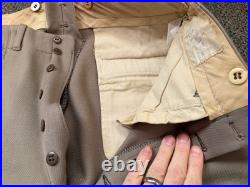 Original Wwii Us Army Officer Class A Pinks Trousers Breeches- Medium 34 Waist