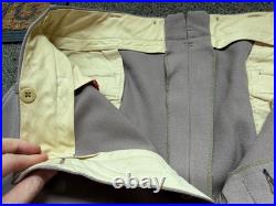 Original Wwii Us Army Officer Class A Pinks Trousers Breeches- Medium 34 Waist