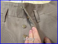 Original Wwii Us Army Officer Class A Pinks Trousers Breeches- Medium 34 Waist