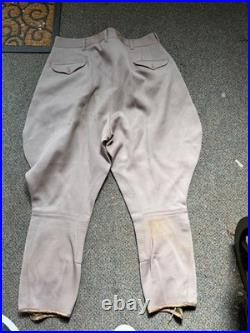 Original Wwii Us Army Officer Class A Pinks Trousers Breeches- Medium 34 Waist