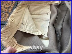 Original Wwii Us Army Officer Class A Pinks Trousers Breeches- Medium 34 Waist