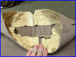 Original Wwii Us Army Officer Class A Pinks Trousers Breeches- Medium 34 Waist