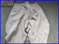 Original Wwii Us Army Officer Class A Pinks Trousers Breeches- Medium 34 Waist