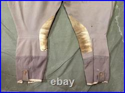 Original Wwii Us Army Officer Class A Pinks Trousers Breeches- Medium 34 Waist