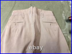 Original Wwii Us Army Officer Class A Pinks Trousers Breeches- Medium 34 Waist