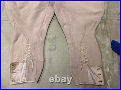 Original Wwii Us Army Officer Class A Pinks Trousers Breeches- Small 32 Waist