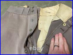 Original Wwii Us Army Officer Class A Pinks Trousers Breeches- Small 32 Waist