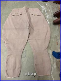 Original Wwii Us Army Officer Class A Pinks Trousers Breeches- Small 32 Waist