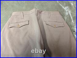 Original Wwii Us Army Officer Class A Pinks Trousers Breeches- Small 32 Waist