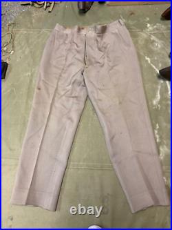 Original Wwii Us Army Officer Class A Pinks Trousers- Medium 34 Waist