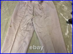 Original Wwii Us Army Officer Class A Pinks Trousers- Medium 34 Waist