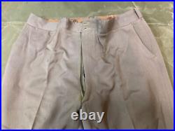 Original Wwii Us Army Officer Class A Pinks Trousers- Medium 34 Waist