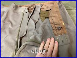Original Wwii Us Army Officer Class A Pinks Trousers- Medium 34 Waist