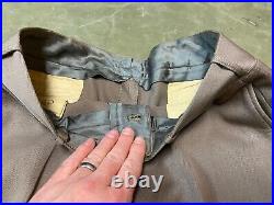 Original Wwii Us Army Officer Class A Pinks Trousers- Medium 34 Waist