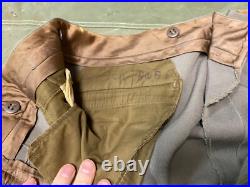 Original Wwii Us Army Officer Class A Pinks Trousers- Medium 34 Waist
