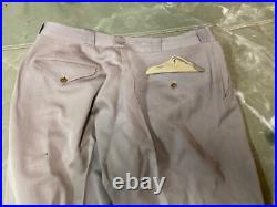 Original Wwii Us Army Officer Class A Pinks Trousers- Medium 34 Waist