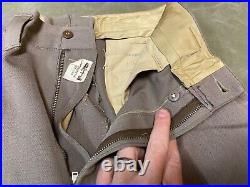 Original Wwii Us Army Officer Class A Pinks Trousers- Small 32 Waist