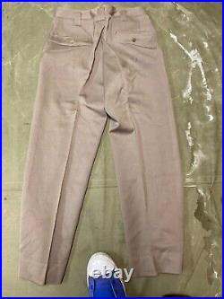 Original Wwii Us Army Officer Class A Pinks Trousers- Small 32 Waist