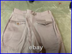 Original Wwii Us Army Officer Class A Pinks Trousers- Small 32 Waist