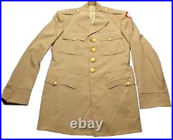 Original Wwii Us Army Officer Khakis Class A Jacket And Pants