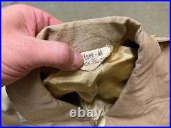 Original Wwii Us Army Officer Khakis Class A Jacket- Large 44 Long