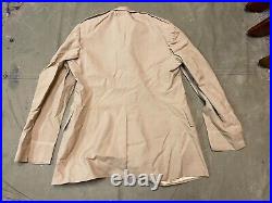 Original Wwii Us Army Officer Khakis Class A Jacket- Large 44 Long