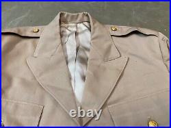 Original Wwii Us Army Officer Khakis Class A Jacket- Medium 40r