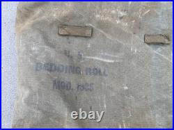 Original Wwii Us Army Officer M1935 Bedding Roll-dateds 1944