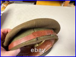 Original Wwii Us Army Officer M1938 Class A Crusher Cap Hat- Size 7 1/4th Medium