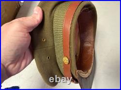 Original Wwii Us Army Officer M1938 Class A Crusher Cap Hat- Size 7 1/4th Medium
