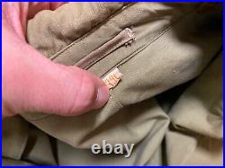 Original Wwii Us Army Officer M1938 Trench Jacket Coat-size 39r, Fits To A Large