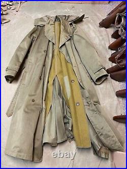 Original Wwii Us Army Officer M1938 Trench Jacket Coat-size Large 44r