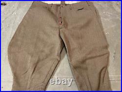 Original Wwii Us Army Officer Nco M1935 Cavalry Riding Breeches- Size Xlarge