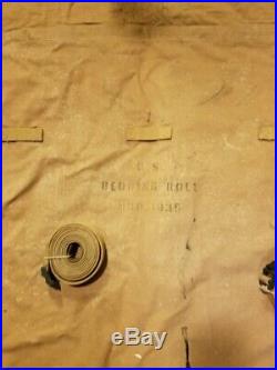 Original Wwii Us Army Officers M1935 M35 Bedroll Bed Roll 1941