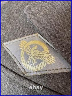 Original Wwii Us Army Service Coat 13th & 20th Armored Division Patches 1942