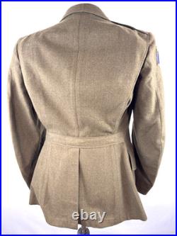 Original Wwii Us Army Service Coat 13th & 20th Armored Division Patches 1942