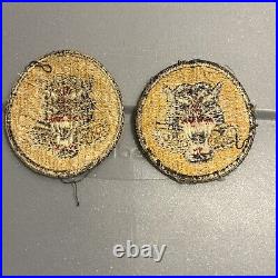 Original Wwii Us Army Tank Destroyer Regiment Jacket Insignia Patch-eight Wheel