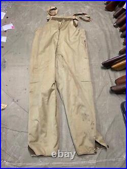 Original Wwii Us Army Tanker Tank Bib Overalls Coveralls-large