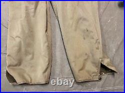 Original Wwii Us Army Tanker Tank Bib Overalls Coveralls-large