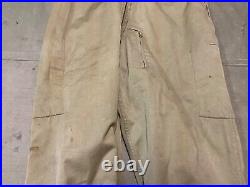 Original Wwii Us Army Tanker Tank Bib Overalls Coveralls-large