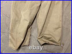 Original Wwii Us Army Tanker Tank Bib Overalls Coveralls-large