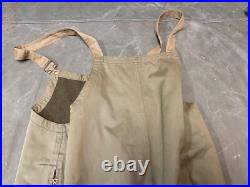 Original Wwii Us Army Tanker Tank Bib Overalls Coveralls-large