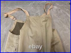 Original Wwii Us Army Tanker Tank Bib Overalls Coveralls-large