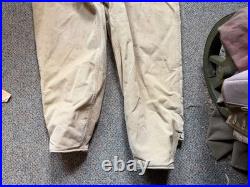 Original Wwii Us Army Tanker Tank Bib Overalls Coveralls-small