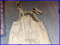Original Wwii Us Army Tanker Tank Bib Overalls Coveralls-small