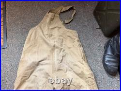 Original Wwii Us Army Tanker Tank Bib Overalls Coveralls-small