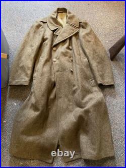 Original Wwii Us Army Winter M1938 Greatcoat Overcoat- Large 44r
