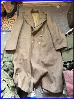 Original Wwii Us Army Winter M1938 Greatcoat Overcoat- Large 44r